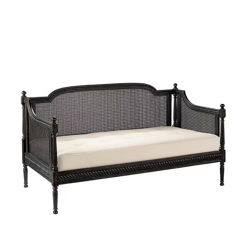 Canapé d'armes à pente à lames de linge avec dos serré en bois massif