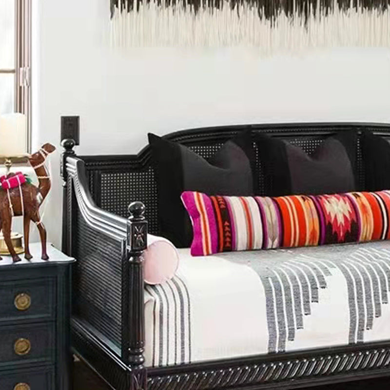 Canapé d'armes à pente à lames de linge avec dos serré en bois massif