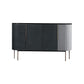 Metal and Solid Wood Cabinet Black Bar Pulls Straight Legs Accent Cabinet Clearhalo 'Cabinets & Chests' 'cabinets_chests' 'furn' 'furn_cabinets_chests' 'Furniture' 'Living Room Furniture' 7521712