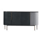 Metal and Solid Wood Cabinet Black Bar Pulls Straight Legs Accent Cabinet Clearhalo 'Cabinets & Chests' 'cabinets_chests' 'furn' 'furn_cabinets_chests' 'Furniture' 'Living Room Furniture' 7521717