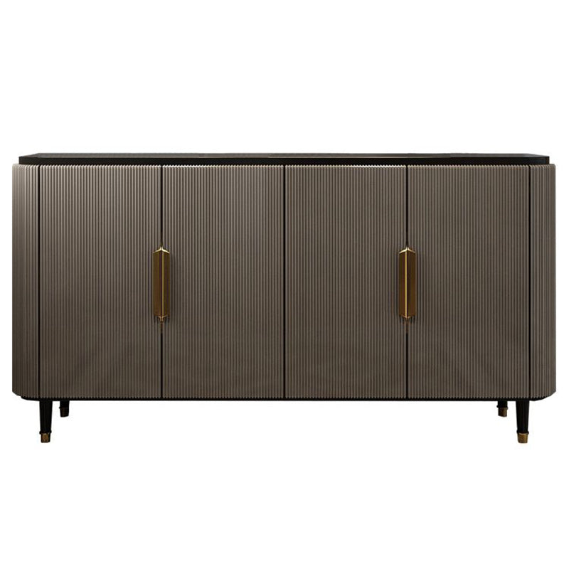 Modern Standard Accent Cabinet Wood Bar Pulls 4 - Doors Cabinet Clearhalo 'Cabinets & Chests' 'cabinets_chests' 'furn' 'furn_cabinets_chests' 'Furniture' 'Living Room Furniture' 7521741