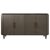 Modern Standard Accent Cabinet Wood Bar Pulls 4 - Doors Cabinet Clearhalo 'Cabinets & Chests' 'cabinets_chests' 'furn' 'furn_cabinets_chests' 'Furniture' 'Living Room Furniture' 7521741