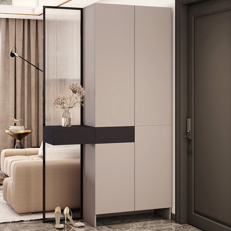 Modern Accent Cabinet Scratch Resistant and Stain Resistant Storage Cabinet with Doors 47"L x 14"W x 79"H Shelf Not Included Clearhalo 'Cabinets & Chests' 'cabinets_chests' 'furn' 'furn_cabinets_chests' 'Furniture' 'Living Room Furniture' 7521774