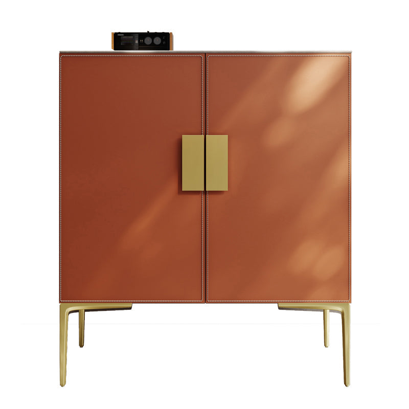 Orange Cabinet Standard 33.46" Tall Accent Cabinet with Doors Clearhalo 'Cabinets & Chests' 'cabinets_chests' 'furn' 'furn_cabinets_chests' 'Furniture' 'Living Room Furniture' 7521808