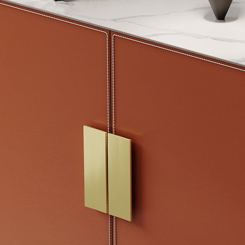 Orange Cabinet Standard 33.46" Tall Accent Cabinet with Doors Clearhalo 'Cabinets & Chests' 'cabinets_chests' 'furn' 'furn_cabinets_chests' 'Furniture' 'Living Room Furniture' 7521810