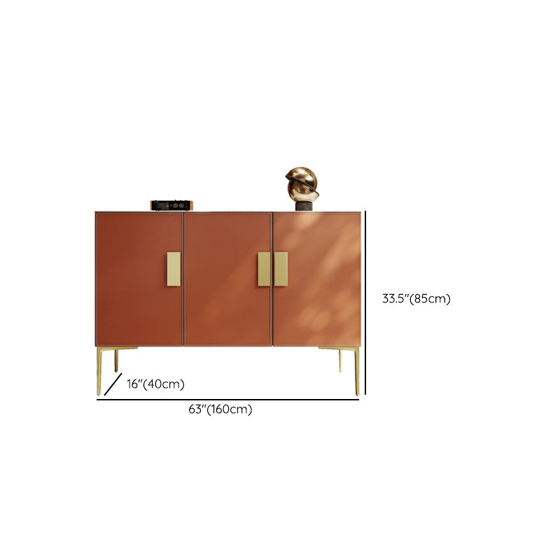 Orange Cabinet Standard 33.46" Tall Accent Cabinet with Doors Clearhalo 'Cabinets & Chests' 'cabinets_chests' 'furn' 'furn_cabinets_chests' 'Furniture' 'Living Room Furniture' 7521819