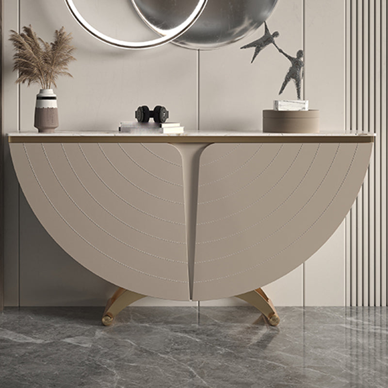 Scratch Resistant Cabinet No Distressing Stone 2 - Doors Accent Cabinet Champagne Gold Clearhalo 'Cabinets & Chests' 'cabinets_chests' 'furn' 'furn_cabinets_chests' 'Furniture' 'Living Room Furniture' 7521827