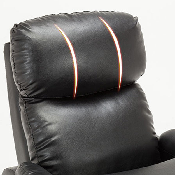 Sedia da reclinabile manuale di poltrona in vetro in vetro in finta poltrone con lombare