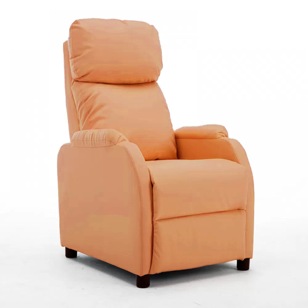 Sedia da reclinabile manuale di poltrona in vetro in vetro in finta poltrone con lombare