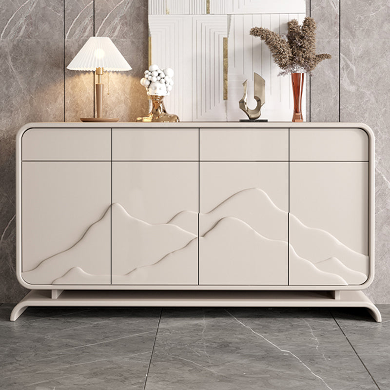 Modern Standard Cabinet White Drawers Included Accent Cabinet