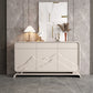 Modern Standard Cabinet White Drawers Included Accent Cabinet