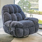 Swivel Base Standard Recliner Position Lock Recliner with Storage Blue Clearhalo 'Chairs & Seating' 'furn' 'furn_recliners' 'Furniture' 'Living Room Furniture' 'Recliners' 7521881