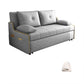 Braccia toppless da topplessino in stile moderno di divano per dormiente futon in grigio