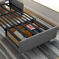 Braccia toppless da topplessino in stile moderno di divano per dormiente futon in grigio