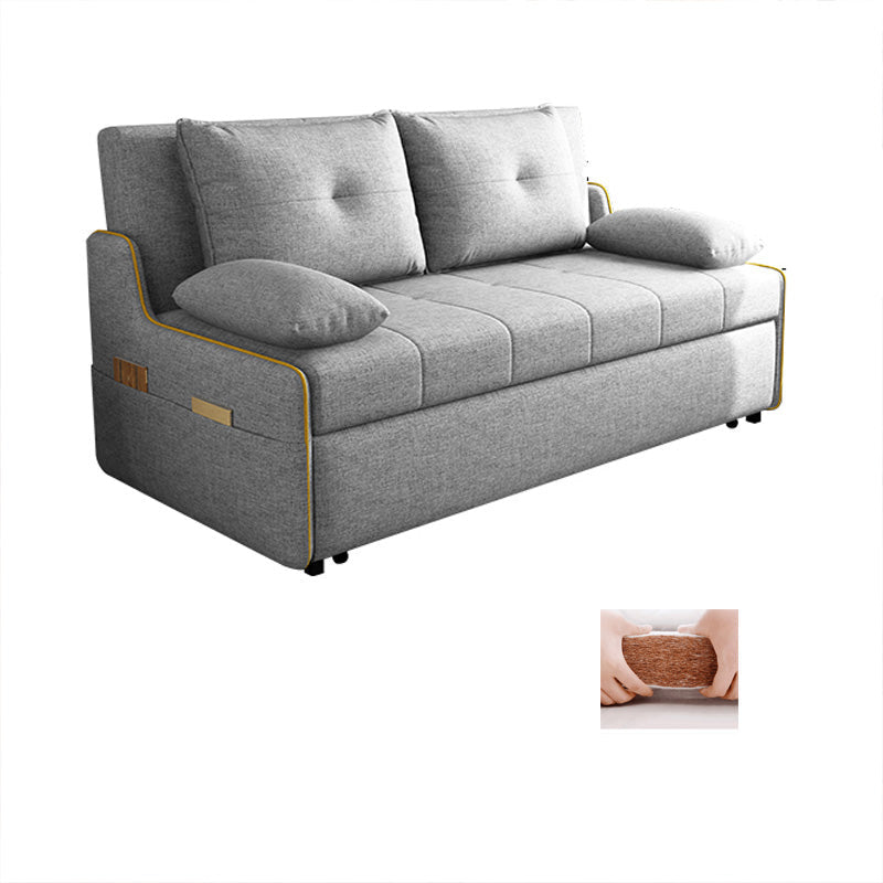 Braccia toppless da topplessino in stile moderno di divano per dormiente futon in grigio