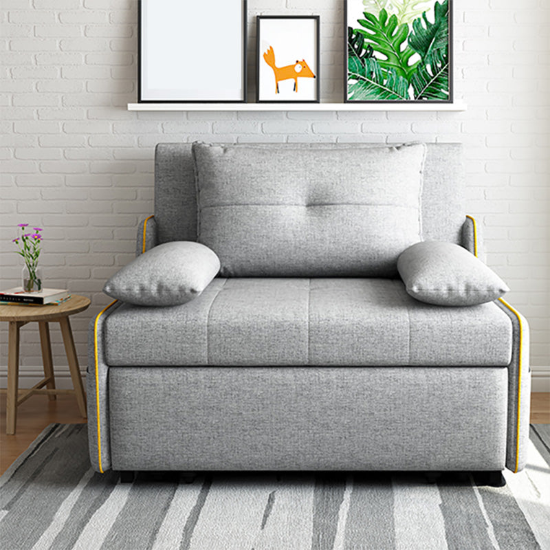 Braccia toppless da topplessino in stile moderno di divano per dormiente futon in grigio