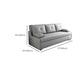 Braccia toppless da topplessino in stile moderno di divano per dormiente futon in grigio