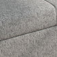 Tissu contemporain futon et matelas, canapé-lit de stockage en gris