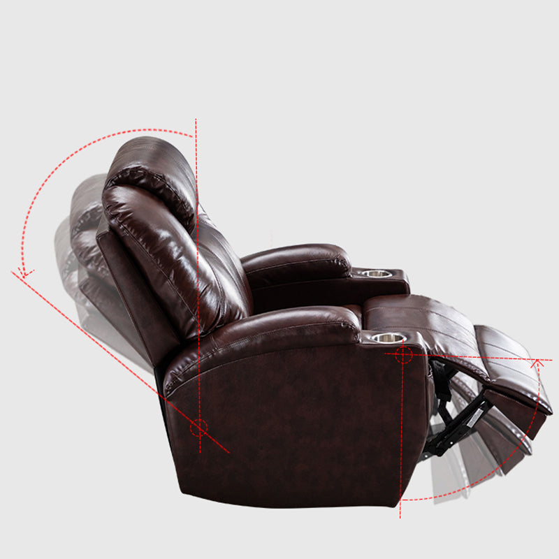 Reclinabile standard home theater con poltrone di blocco delle posizioni con archiviazione