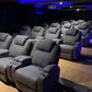 Reclinabile standard home theater con poltrone di blocco delle posizioni con archiviazione