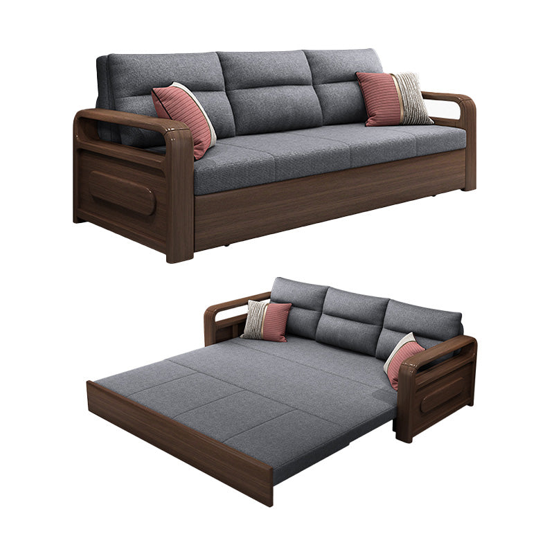 Cuscinetto con telaio futon a futon in legno massimo contemporaneo