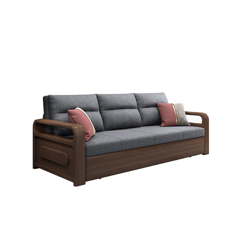 Cuscinetto con telaio futon a futon in legno massimo contemporaneo