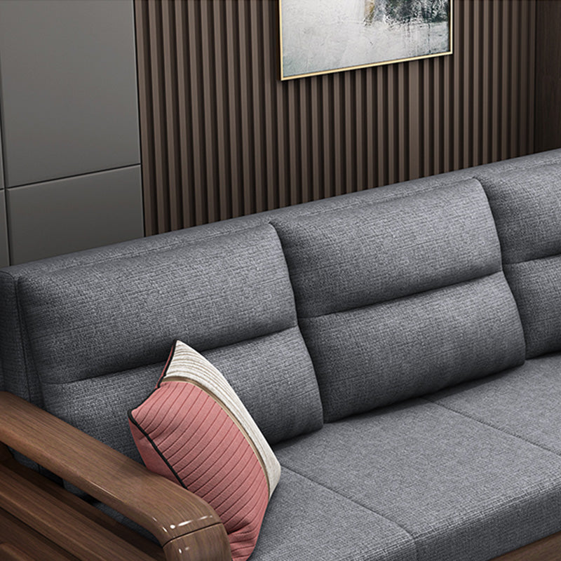 Cuscinetto con telaio futon a futon in legno massimo contemporaneo