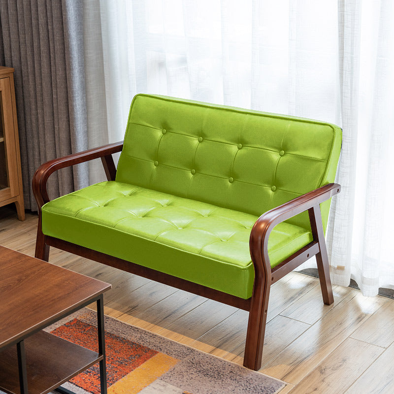 フェイクレザーソファ29.53 "ハイミッドセンチュリーモダンスクエアソファ