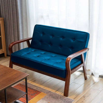 フェイクレザーソファ29.53 "ハイミッドセンチュリーモダンスクエアソファ