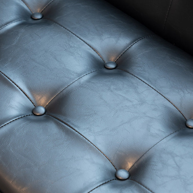 フェイクレザーソファ29.53 "ハイミッドセンチュリーモダンスクエアソファ