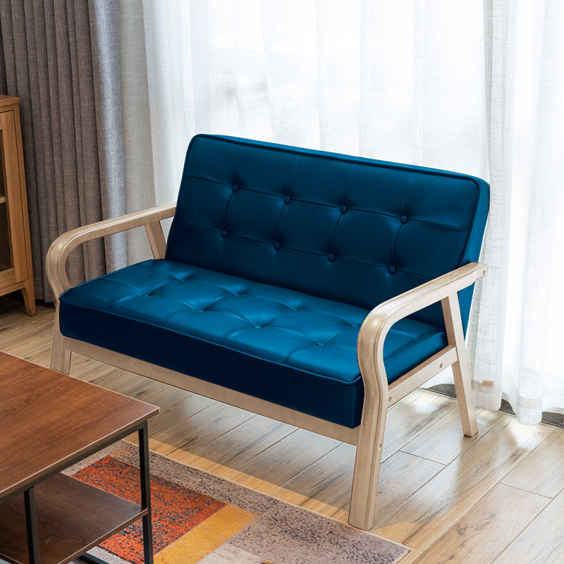 フェイクレザーソファ29.53 "ハイミッドセンチュリーモダンスクエアソファ