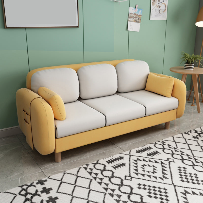 Quadratarmsofa 3 Sitzhalterfarbsofa mit Aufbewahrungsbeutel