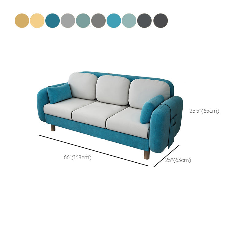 Quadratarmsofa 3 Sitzhalterfarbsofa mit Aufbewahrungsbeutel