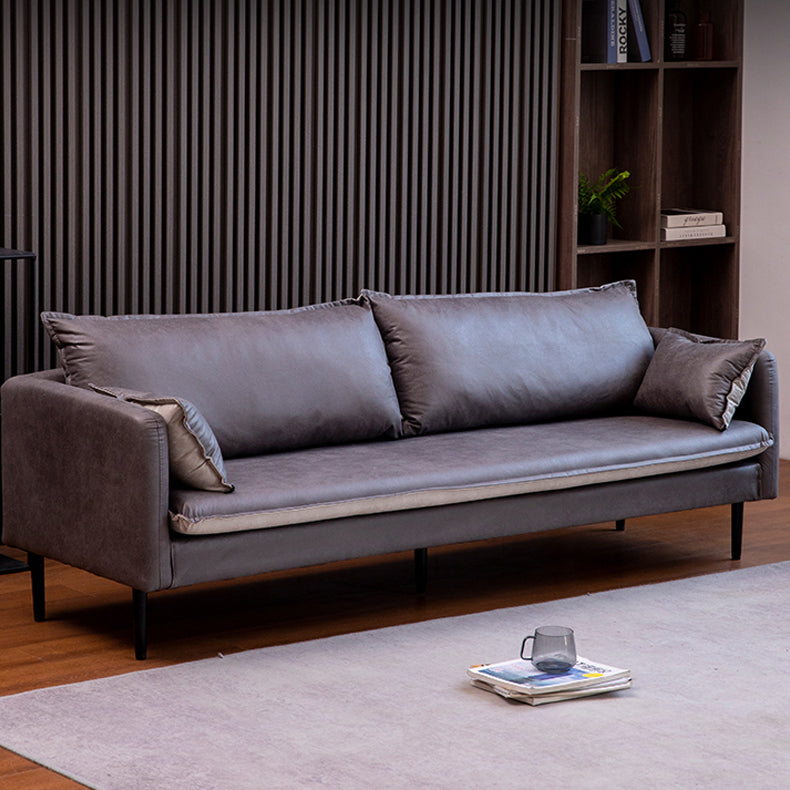 30,70 "H. divano a braccio quadrato in legno massiccio con due cuscini