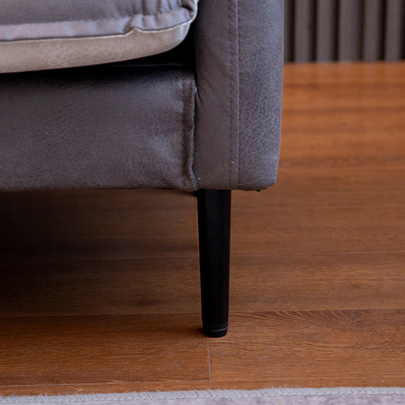 30,70 "H. divano a braccio quadrato in legno massiccio con due cuscini