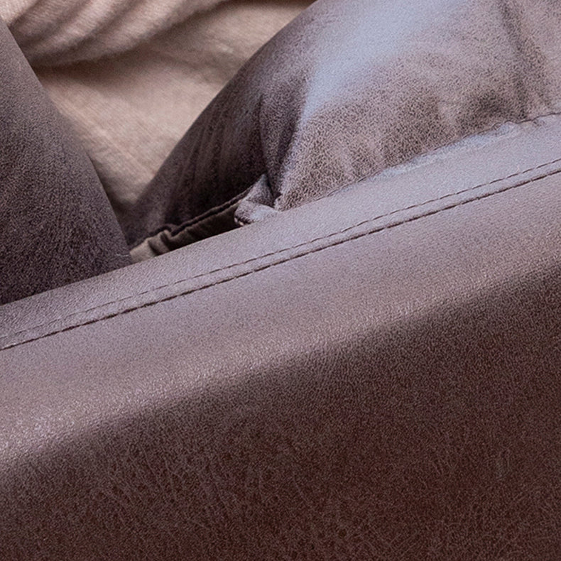 30,70 "H. divano a braccio quadrato in legno massiccio con due cuscini