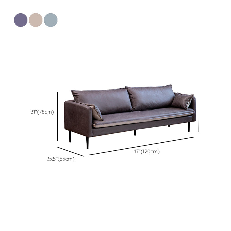 30,70 "H. divano a braccio quadrato in legno massiccio con due cuscini