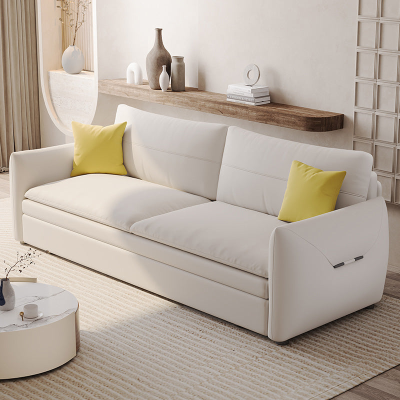 Glamour en bois futon avec matelas futon canapé-lit carré arms