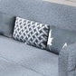 Fabric Square Arm Sleeper Contemporary Styled Futon Sleeper Sofa Bed