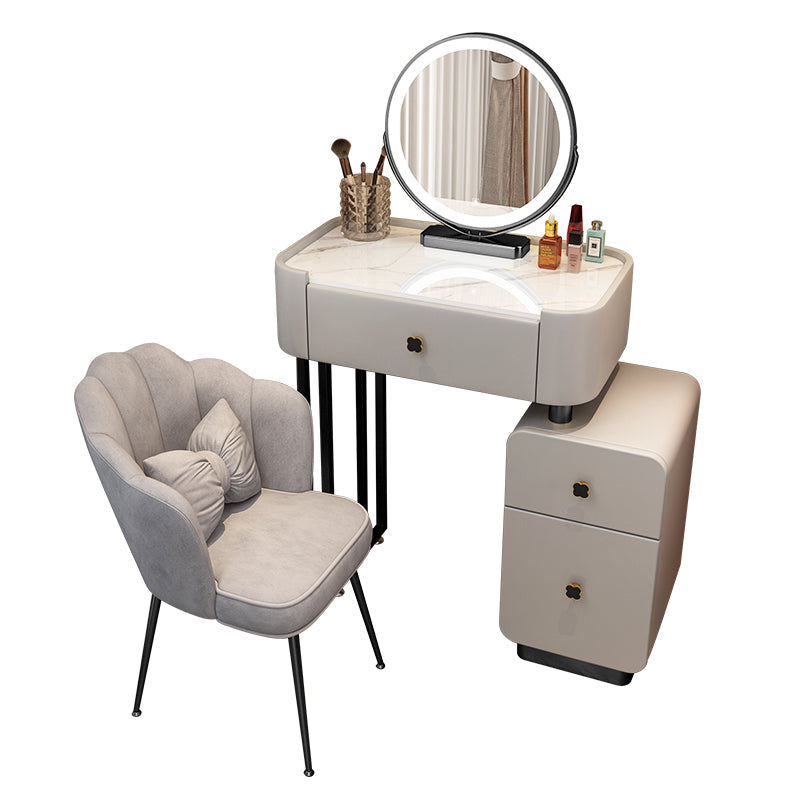 Moderne make -up ijdelheid bureau met 3 laden in massief houtframe