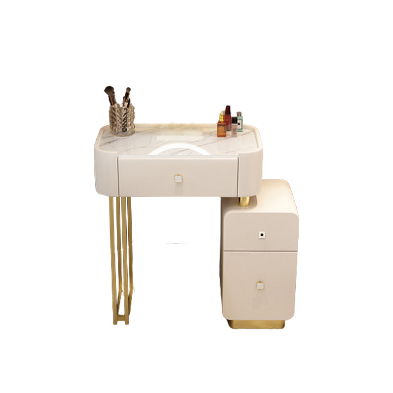 Moderne make -up ijdelheid bureau met 3 laden in massief houtframe