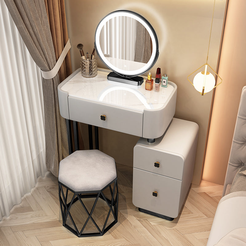 Moderne make -up ijdelheid bureau met 3 laden in massief houtframe