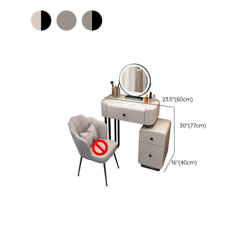 Moderne make -up ijdelheid bureau met 3 laden in massief houtframe