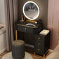 Contemporary Makeup Vanity Desk with 4 Wooden Drawers for Bedroom