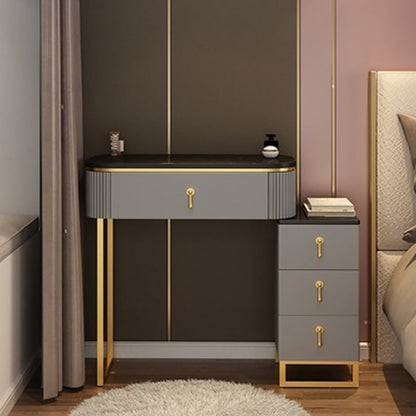 Contemporary Makeup Vanity Desk with 4 Wooden Drawers for Bedroom