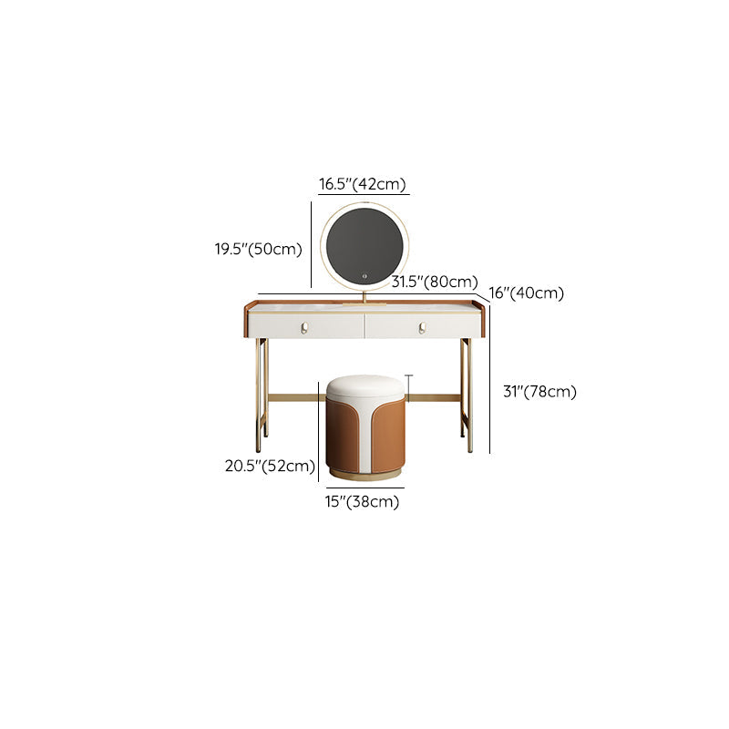 15 "brede glamour make-up ijdelheid houten kaptafel met lade