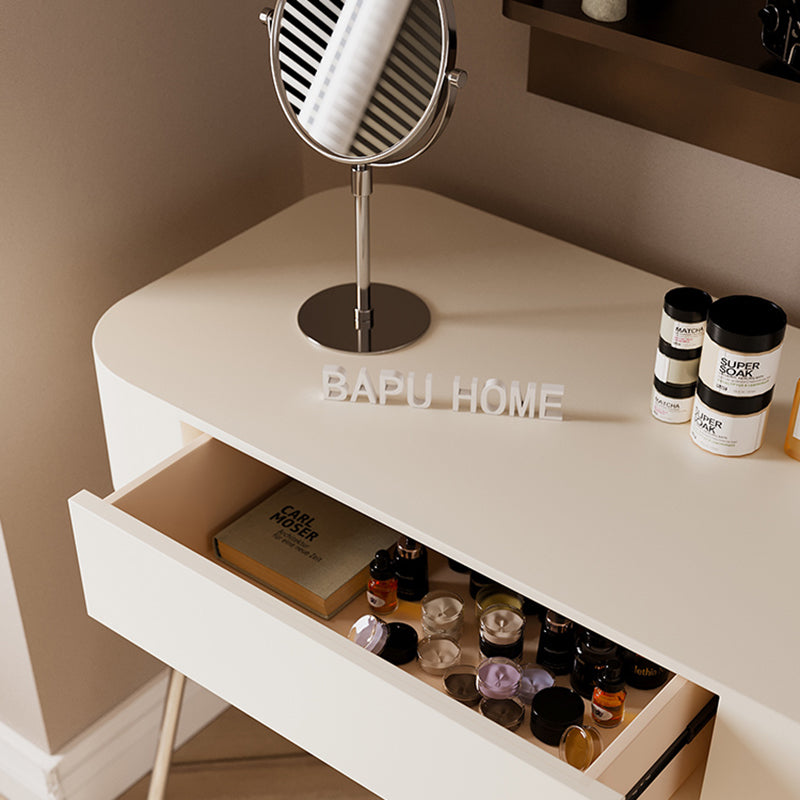 15 "幅の現代的なメイクアップバニティ木製ドレッシングテーブル付きの木製のドレッシングテーブル