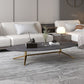 Glam Style Metal Base Cocktail Table Black and White Slate Top Coffee Table Clearhalo 'Coffee & Accent Tables' 'Coffee Tables' 'coffee_tables' 'furn' 'furn_coffee_tables' 'Furniture' 'Living Room Furniture' 7522909