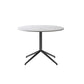 Glam Style Metal Base Cocktail Table Black and White Slate Top Coffee Table 20"L x 20"W x 18"H Black-White Clearhalo 'Coffee & Accent Tables' 'Coffee Tables' 'coffee_tables' 'furn' 'furn_coffee_tables' 'Furniture' 'Living Room Furniture' 7522922