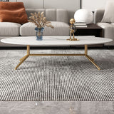 Glam Style Metal Base Cocktail Table Black and White Slate Top Coffee Table Clearhalo 'Coffee & Accent Tables' 'Coffee Tables' 'coffee_tables' 'furn' 'furn_coffee_tables' 'Furniture' 'Living Room Furniture' 7522925